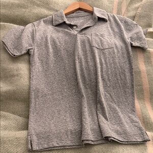 Weekday Heather Gray Polo Shirt